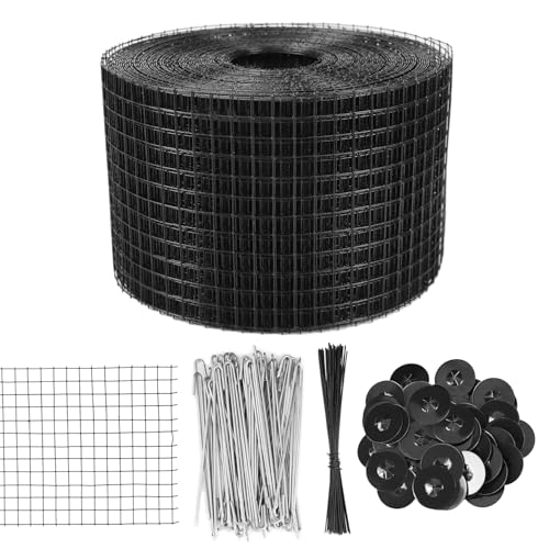 QWORK 6' x 100' Solar Panel Roof Protection net, 1/2 Inch Mesh for Perimeter Protection, Galvanized...