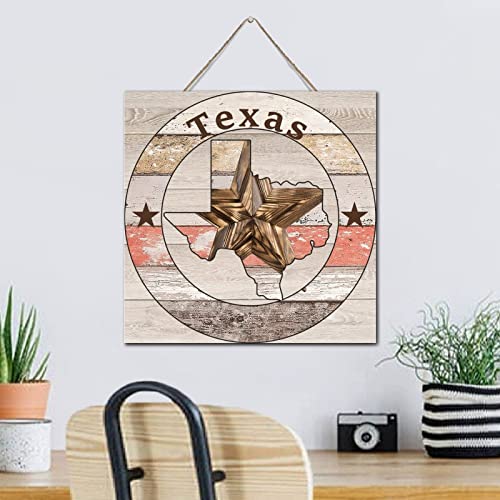 Plaque murale Texas Lone Star en bois pour habiller un mur blanc sans relief - 4