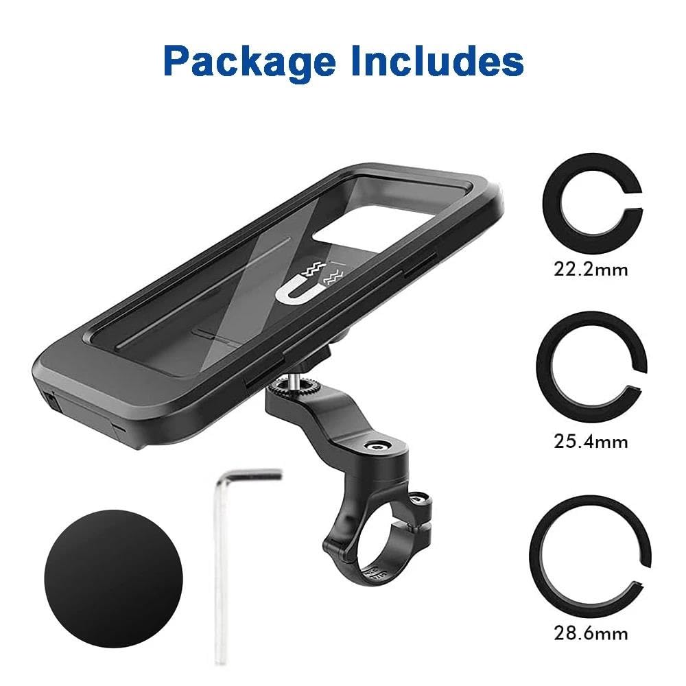 Soporte De Teléfono Bicicleta Impermeable Ciclismo Bici Manillar Móvil para Moto Scooter