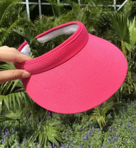 Image of 3 Pack Sports Sun Visor Hat Women Men Adjustable Clip On Visors Outdoor Golf Beach Cap
