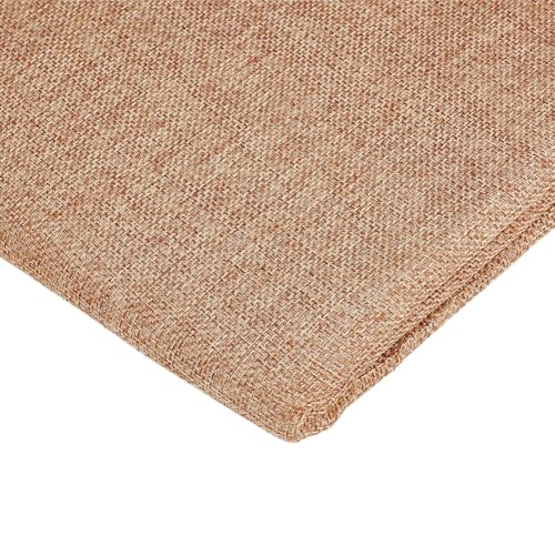 OLYCRAFT Tela de lino beige para altavoces de 50 x 146 cm, tela de lino a prueba de polvo, tela de malla de repuesto para altavoces de escenario en casa, gabinetes multimedia, cajas de KTV