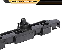 Vista 6 de Juego de 2 soportes de parachoques delantero izquierdo y derecho compatibles con Honda Accord 2003-2007