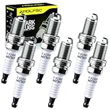 Iridium Spark Plugs 6 Pack 5464 BKR5EIX-11 Compatible with Acura Chevrolet Dodge Ford Honda Toyota