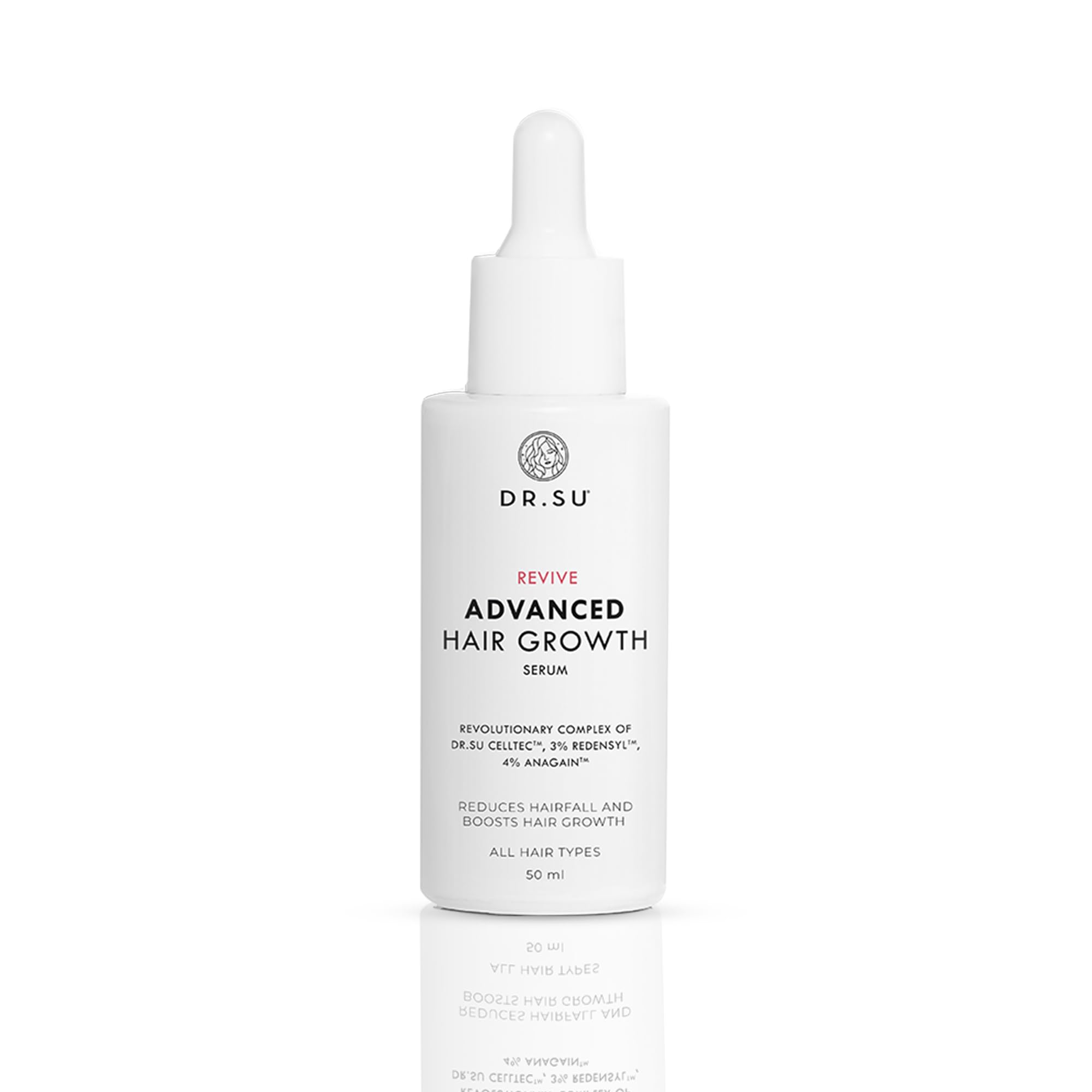 Dr.Su Revive Hair Growth Serum | Stem Cell Tech With 4% Anagain & 3% Redensyl | Boosts Growth, Reduces Hair Fall | Strengthens Roots For Thicker Hair | Non-Sticky | Unisex-image-28
