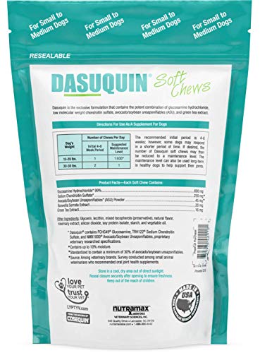 Nutramax Dasuquin Joint Health Supplement for Small to Medium Dogs - With Glucosamine, Chondroitin, ASU, Boswellia… - Image 3
