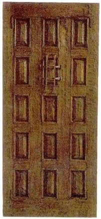 Traditional Authentic Mexican Oak Door 1 with Hinges, Handle and Jamb