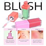 KYDA Liquid Blush, Tinted Blush Oil, Dewy Cheek Finish, Lightweight Blendable Formula, High Pigmented Hydrating Blush Makeup, for All Skin - Image 5
