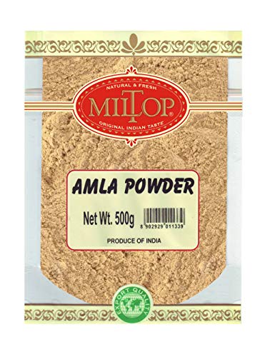 Image of Miltop 100% Natural Amla Powder (Indian Gooseberry), 500g