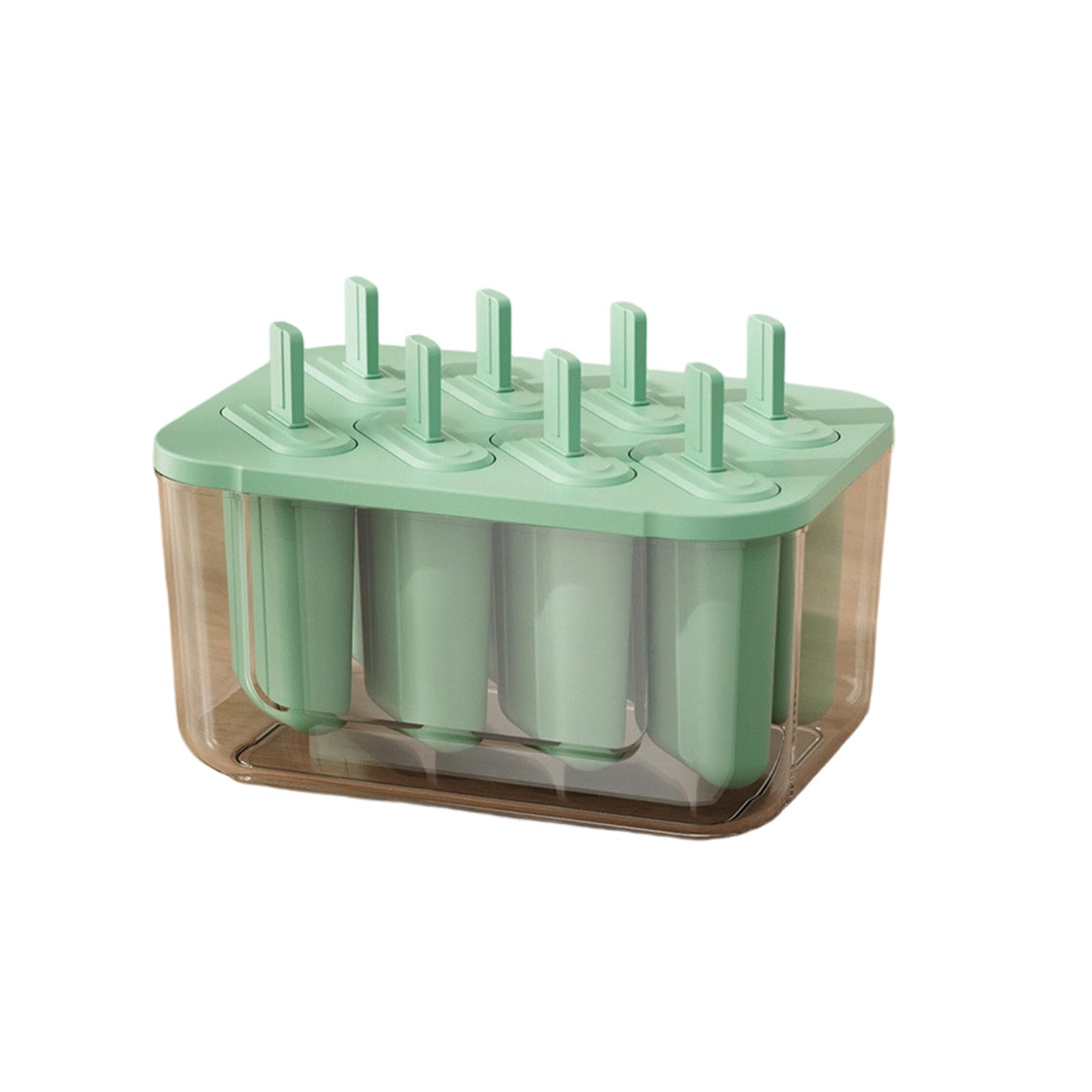 Kalttoy Large Capacity 8 Compartment Ice Lolly Maker Dishwasher Safe Popsicles Freezer Tray with Removable Stick Popsicles Mold