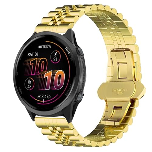 Garmin Forerunner 570�p�o���h�A20mm�A22mm�\���b�h�X�e�����X�X�`�[���w�r�[�o���h�A�o�^�t���C�܂肽���݃N���X�v�����N�u���X���b�g�ɑΉ��BGarmin Forerunner 570 42mm�A47mm�AForerunner 55�A