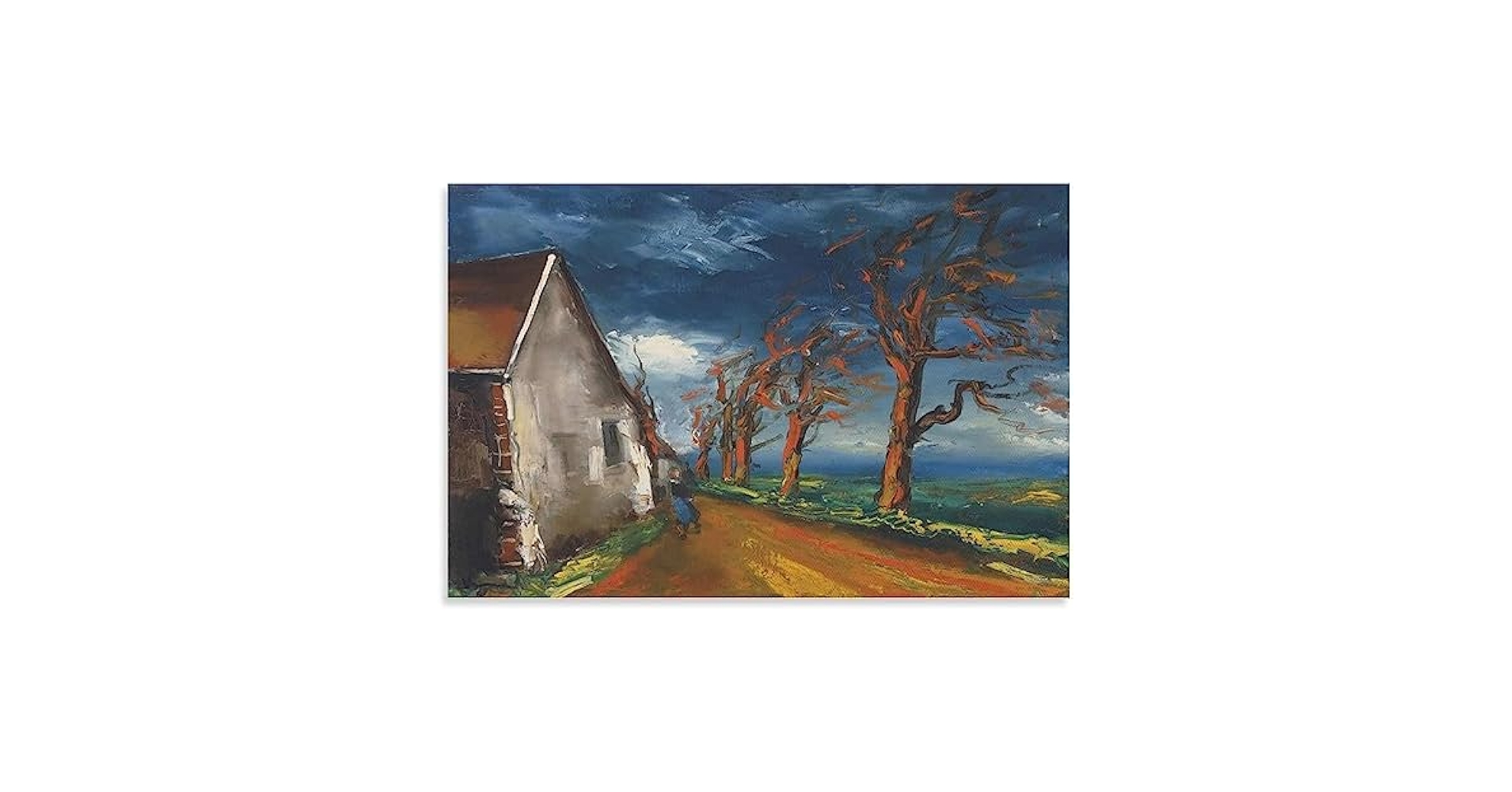 モーリス・ド・ヴラマンク、「PAYSAGE」、海外版超希少レゾネ、新品額付 モーリス・ド・ヴラマンク、海景、希少レゾネの一頁、高級額装付