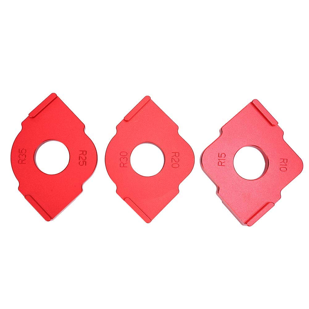 Router-Vorlagen-Jig-Radius-Holzbearbeitung Halbfilet Schnelllocator Messwerkzeug aus hochharter Aluminiumlegierung mit präziser Skala, einfach und professionell