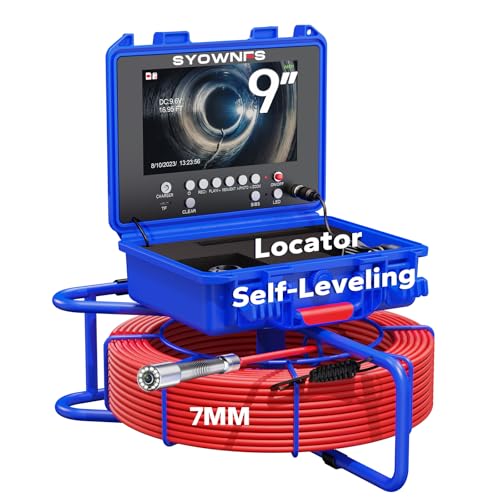 Sewer Camera with 512HZ Sonde,Self-Leveling Pipe Inspection Camera 9