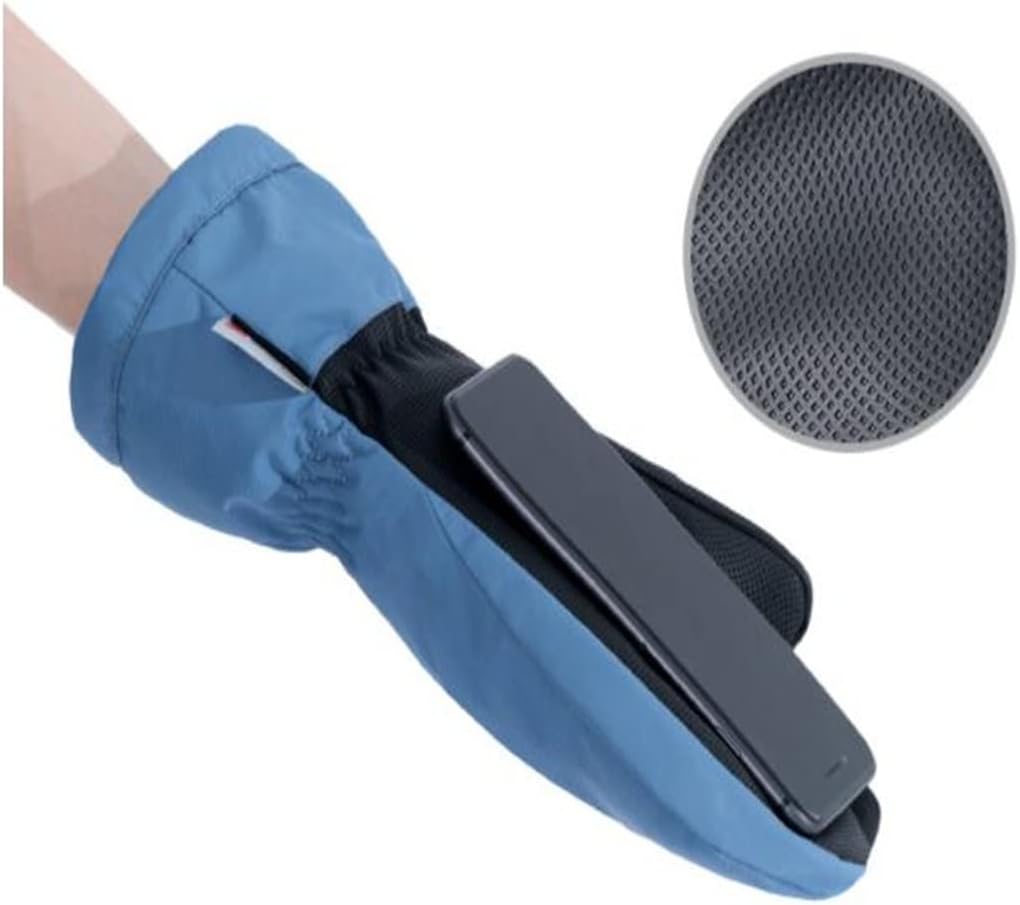 Outdoor Three-Finger Ski Gloves Men's Winter Velvet Thickening Women's Riding Driving Cold-Proof and Warm