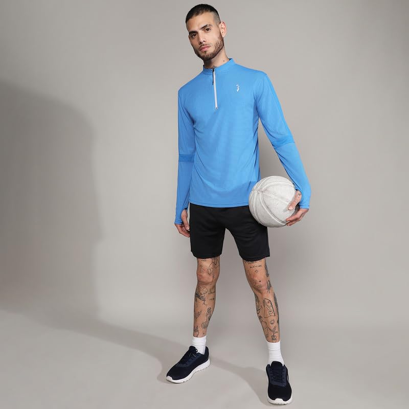 Image of CAHOOT Men's Activewear T-Shirt for Casual Wear | Regular Fit | Dri-Fit Long Sleeve Activewear T-Shirt Crafted with Comfort Fit and High-Performance for Everyday Wear
