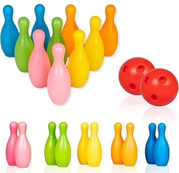 Bowling Set 10 Bottle 2 Ball Set Play Game Bowling Game Toys for Kids Play (AB788)