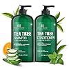 Botanic Hearth Tea Tree Shampoo And Conditioner Set | With 100% Pure Tea Tree Oil, For Itchy And Dry Scalp, Sulfate/Paraben Free | For Men And Women | 16 Fl Oz Each