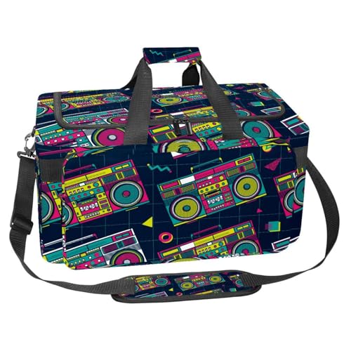 Sac de voyage 30 L pliable et grand organiseur de sac pour fitness et sport multicolore