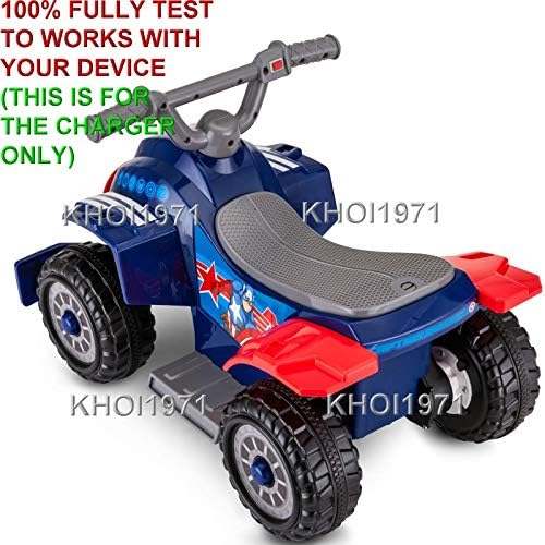 Marvel Avenger Captain America Power Quad Ride-On Wheel, side view.