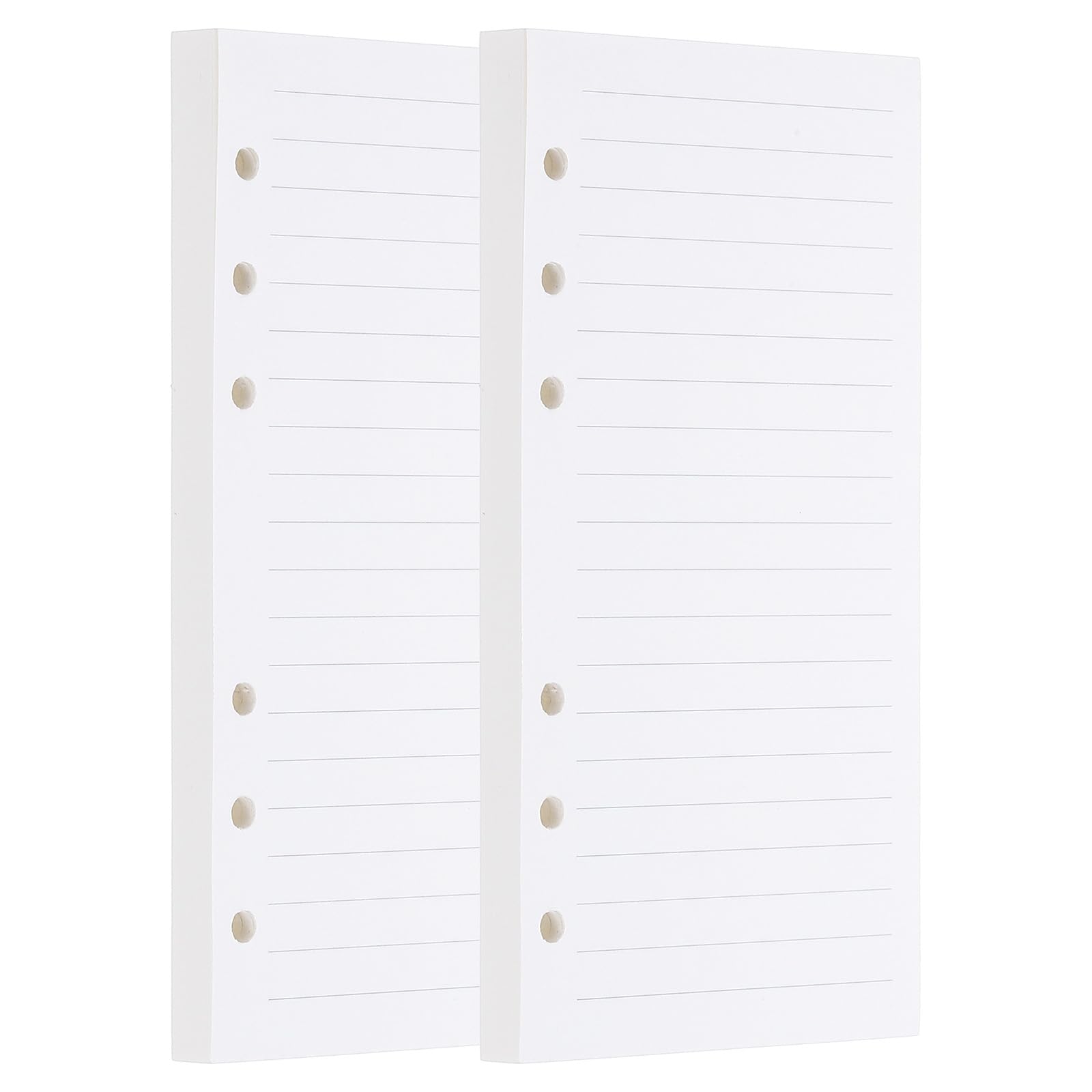 PATIKIL A6 Ruled Refills Inserts 6-Ring Binder Loose Leaf Planner Filler Paper Planner Inserts, 160 Sheets/320 Pages, Lined, White