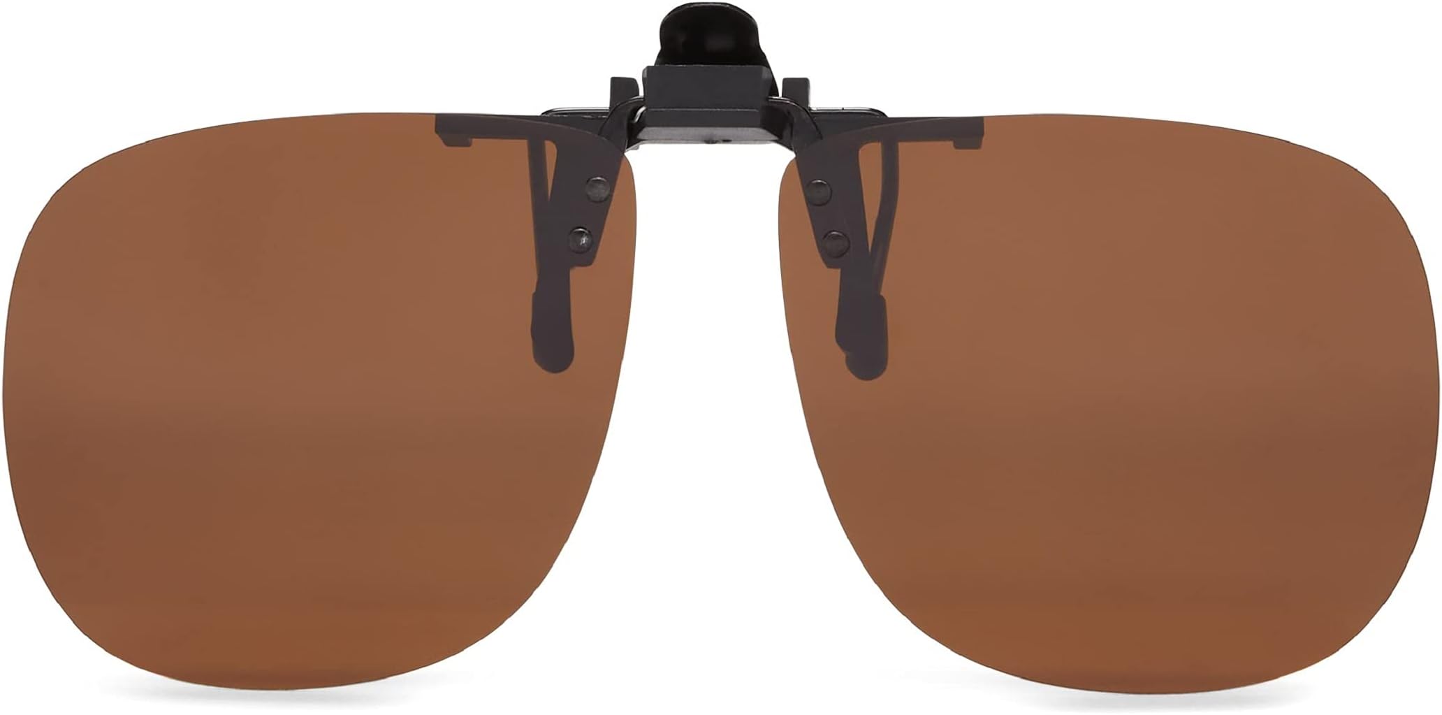 8FCO Clip On Original Black Square Frame Polarized Sunglasses