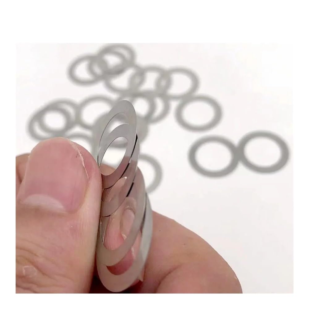 WUUKEPSG 10/50Pcs M2-M40 Ss 304 Ultra Thin Flat Washer/0.5Mm Thick/10Pcs M16*22