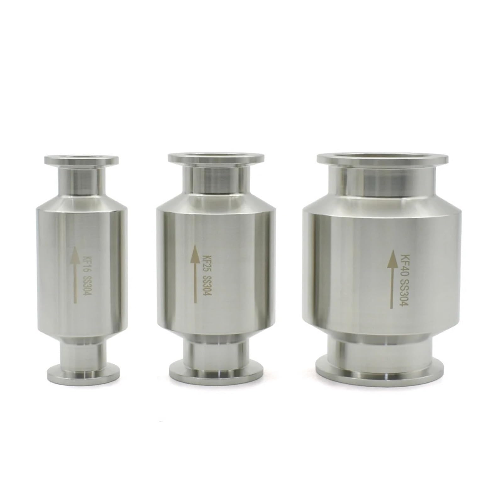 Vacuum Inline 1-Way Check Valve 304 Stainless Steel(KF50)