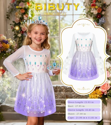 Disfraz de princesa para niñas de 3 a 6 años miniatura 3
