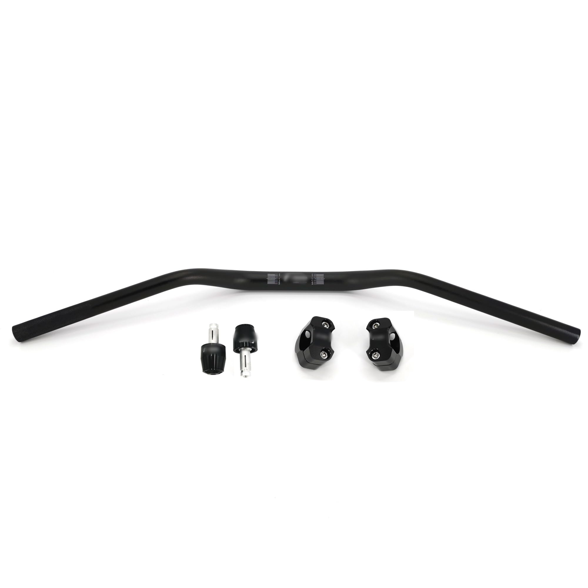 Manillar Mtb,Manillar Moto Manubrio CNC Fat Bar 28mm Alluminio Universale Uso apto para CRF, Exc, Xmax, R6, PCX(Black kits)