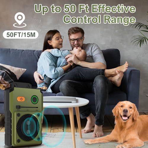 YEOWWW! Anti Barking Device for Dogs, Rechargeable Ultrasonic Dog Control Devices Up to 50 Ft Range with 3 Modes,Silencer Sonic Barking Deterrent Indoor/Outdoor Safe for Dog & People V1 - Thumbnail 4