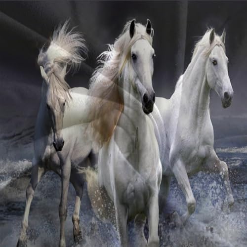 Housse de couette microfibre de qualité supérieure motif cheval 3D - 8
