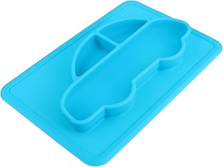 Toyvian 1Pc Placa De Jantar Placa De Sucção Para Crianças Placa De Jantar Dividida Placas De Silicone Antiderrapantes Placas De Sucção Para Bebê Crianças Placa De Silicone Segura Pratos
