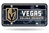 Rico Industries NHL Vegas Golden Knights Metal License Plate Tag, 6 x 11.5-inches