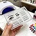100-200 Pack Eyelashes Stickers, Custom Eyelash Labels, Personalised Clear Label for Lipgloss Tubes, Mink,Cosmetic Packaging