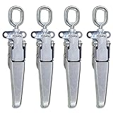 Buyers Products WJ2254 Heavy Duty Adjustable Draw Latch - Zinc Plated, 4 Pack