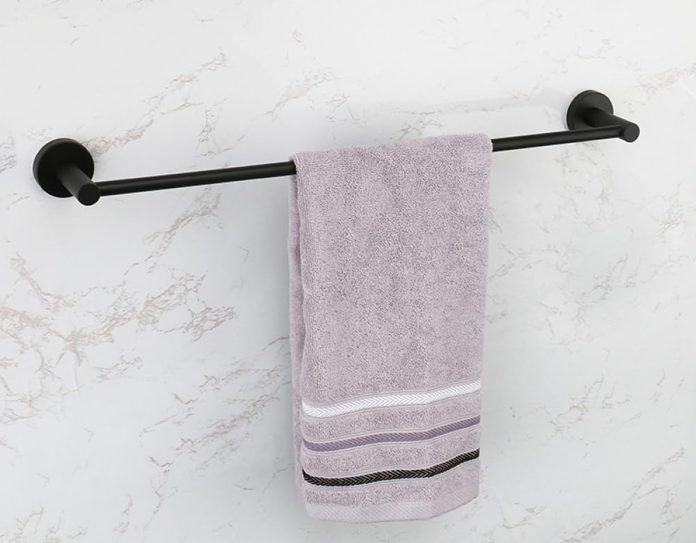 Accessoires pour serviettes et porte-papier toilette noir de salle de bain