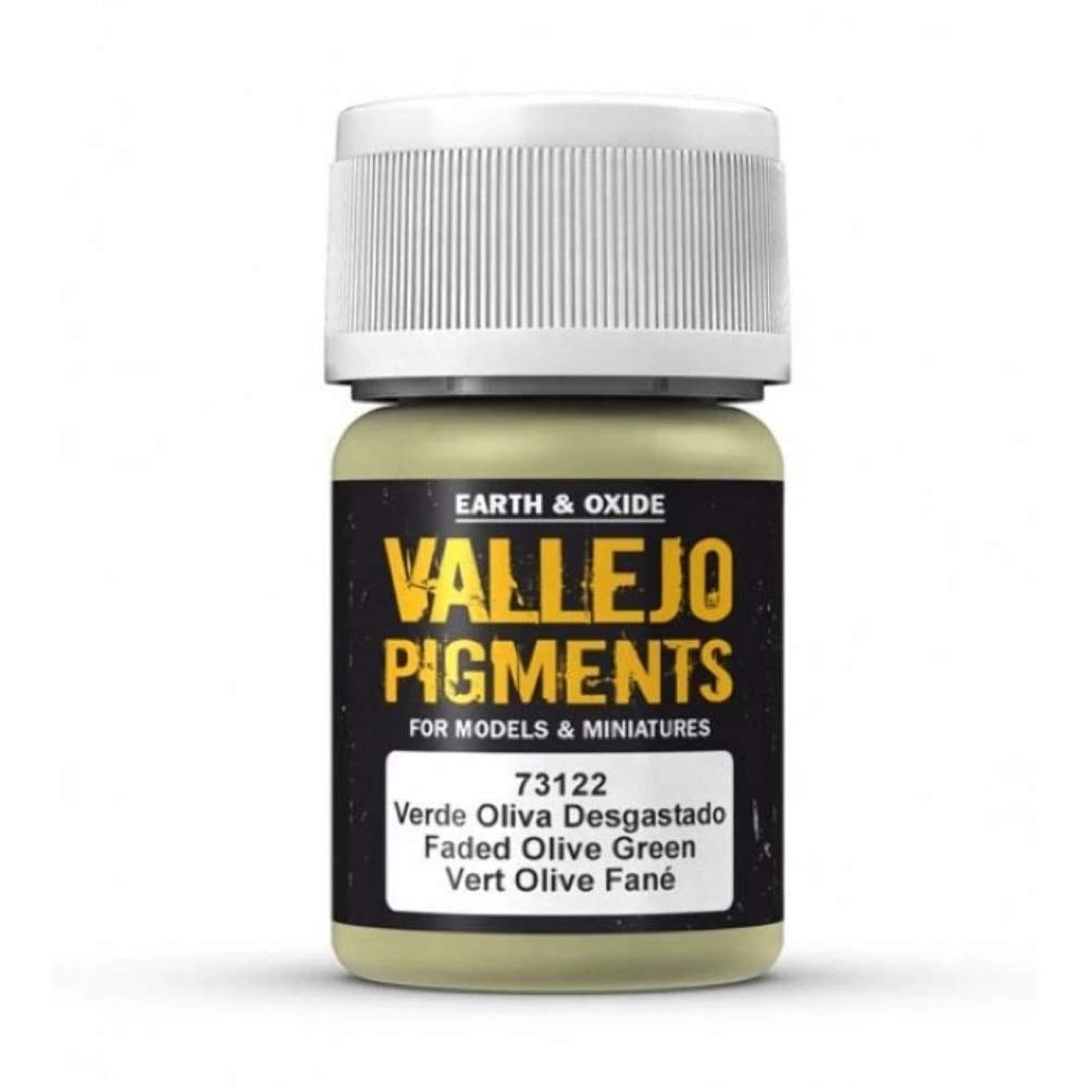 Vallejo 30 ml Pigments - Faded Olive Green, 30 ml (Pack of 1)