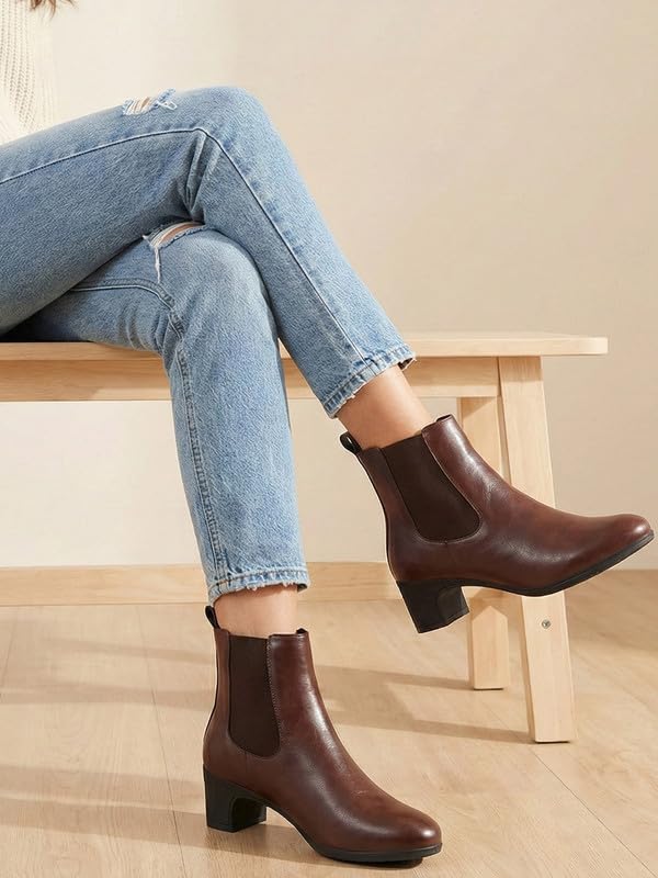 Image of FAUSTO Women Flared Heel Boots