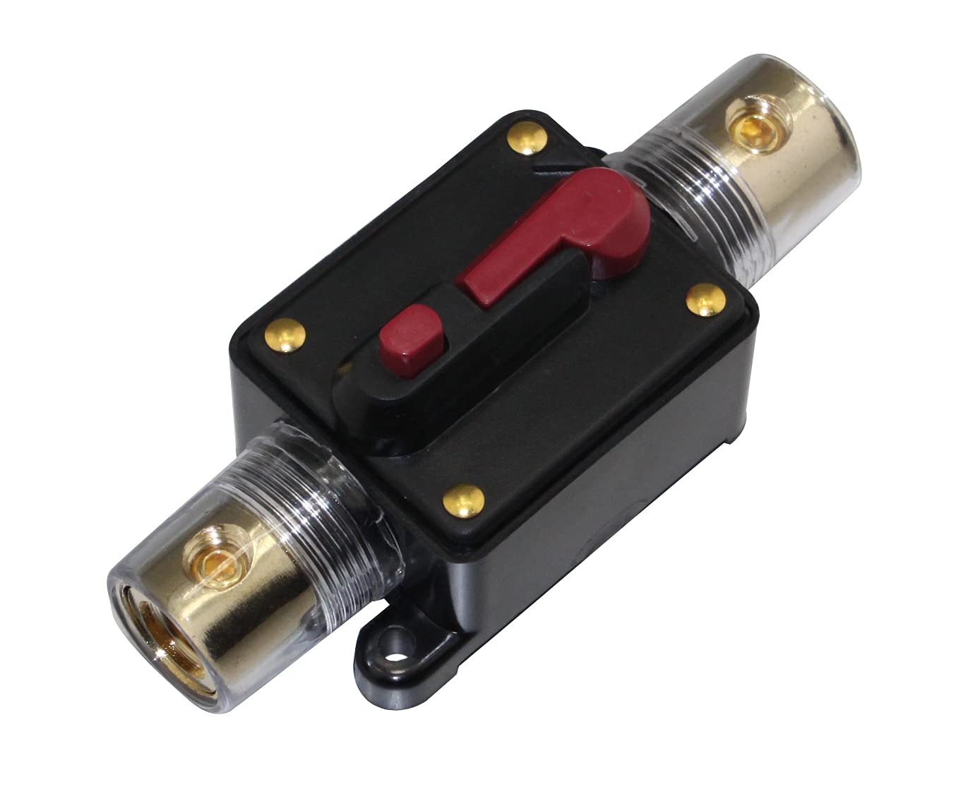 in-line Circuit Breaker Fuse Holder for 12-48V Protection 0Ga 4Ga 8GA Power Cables (300A)