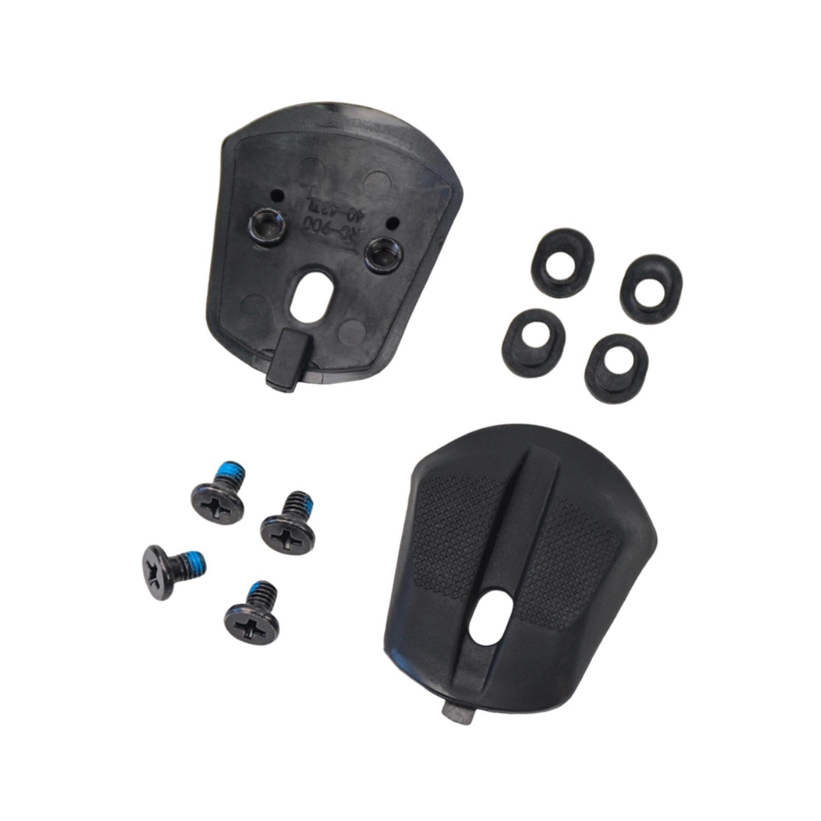 2 Piezas de Almohadillas para Talón de Zapatos de Ciclismo, Tornillos Y Juntas, Pieza de Acero Al Carbono TPU, Pieza de Repuesto para Reparación,