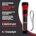 SOS Solarlight Solar Flashlight with compass and dual battery back up system Great for Emergency Power Outages Camping Hiking Walking the Dog Bug out Bag A reliable flashlight. Rechargeable