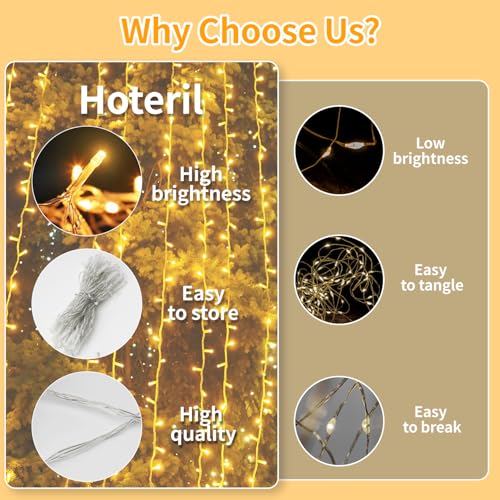 LED Lichterkette Außen, 10M 80 LED Outdoor Strom Lichterketten mit Stecker, weihnachtsbeleuchtung Aussen für Innen Deko, Garten, Hochzeit, Party, Weihnachtsdeko, Terassen Balkon - Warmweiß