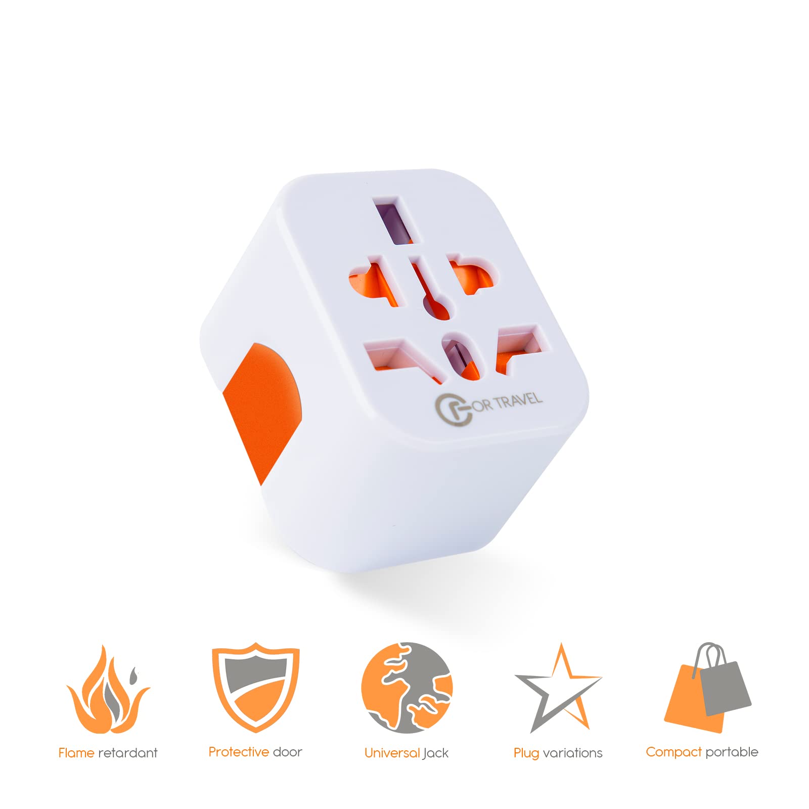 FORTRAVEL - Adaptador de enchufe universal a Reino Unido, adaptador de enchufe universal de viaje de Singapur, adaptador de enchufe de Hong Kong, adaptador de viaje de Bahrein, convertidor de enchufe