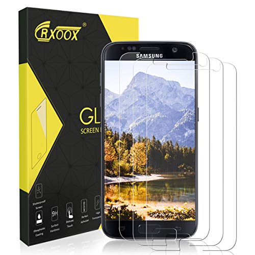 3 Pièces Verre Trempé pour Samsung Galaxy S7 Protection Ecran Film de Protection Anti-chute 9H Dureté Sans Bulles d'Air Ultra Résistant Film Protégé Ecran pour Samsung Galaxy S7 Facile à Installer