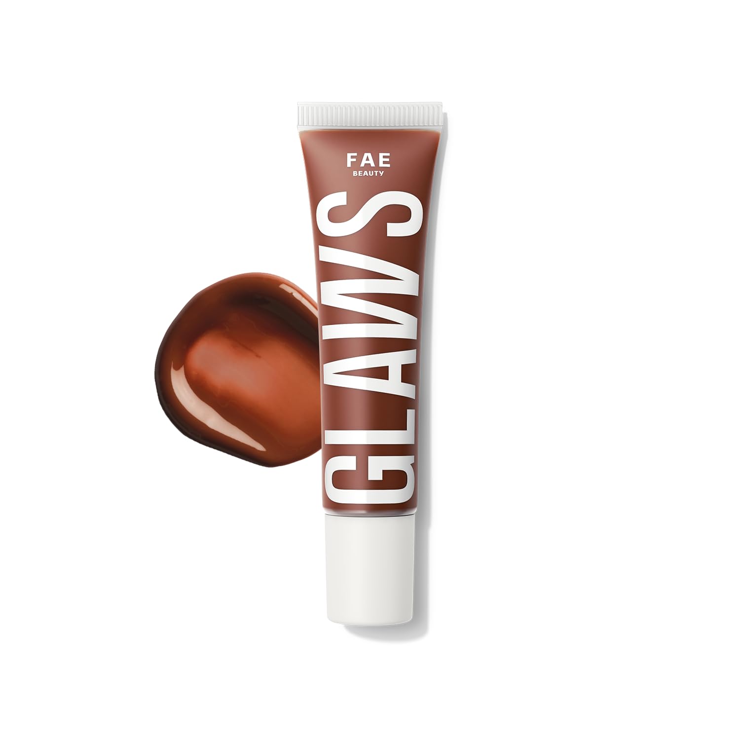 FAE Beauty Peptide Hydrating & High Shine Tinted Lip Gloss (12gm) | With Passionfruit Oil & Argireline to Smoothen, Even, and Soften Lips | Non Sticky | Vegan | Shade Soaring | Nude Brown Gloss