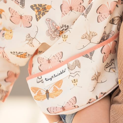 Image of Tiny Twinkle Long Sleeve Bib for Babies & Toddlers | Waterproof Smock Bib for Eating | Machine Washable & Mess-Proof Feeding Essentials | Newborn Shower Gift (Flutter, 6-24M)