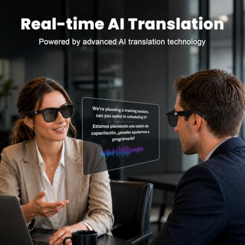 Image of OLV Smart Glasses with Wireless Bluetooth - Real Time Translation