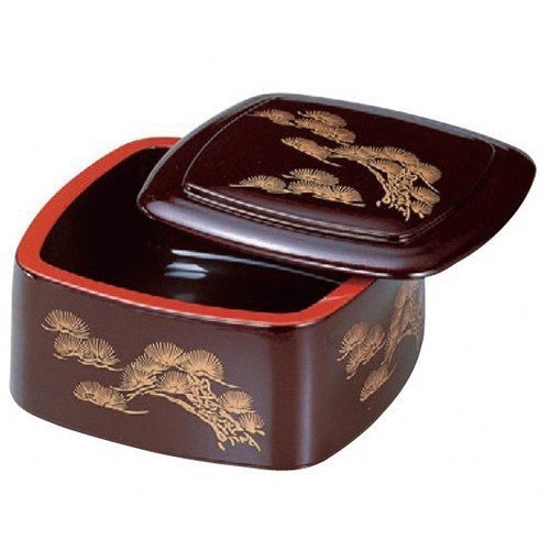 Sushi D.X Square Chirashi Tub Pearl Oimatsu [5.9 x 5.9 x 3.3 inches (15 x 15 x 8.5 cm)] ABS Resin (7-465-1), Restaurant, Ryokan, Japanese Tableware, Commercial Use
