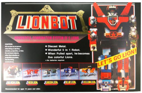 Voltron Lionbot 1980 Chogokin Die-Cast Taiwan Version