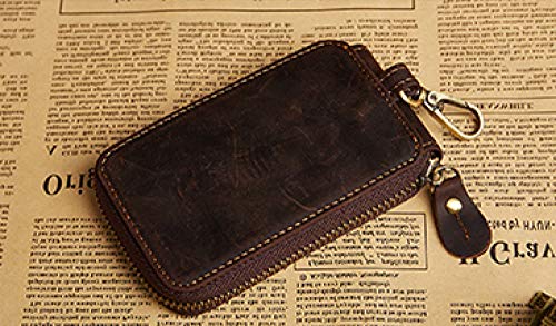 ZKYXZG Caso chiave Portachiavi per auto in pelle